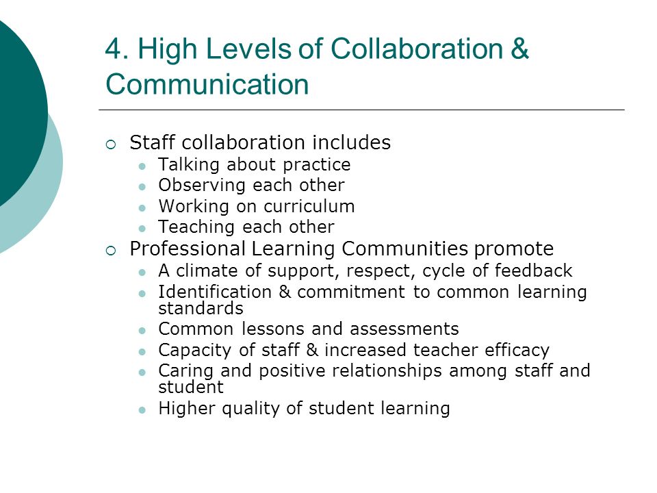 Collaboration in Professional Practice